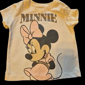 Disney Minnie Mouse Cream and Pink Kids T-Shirt
